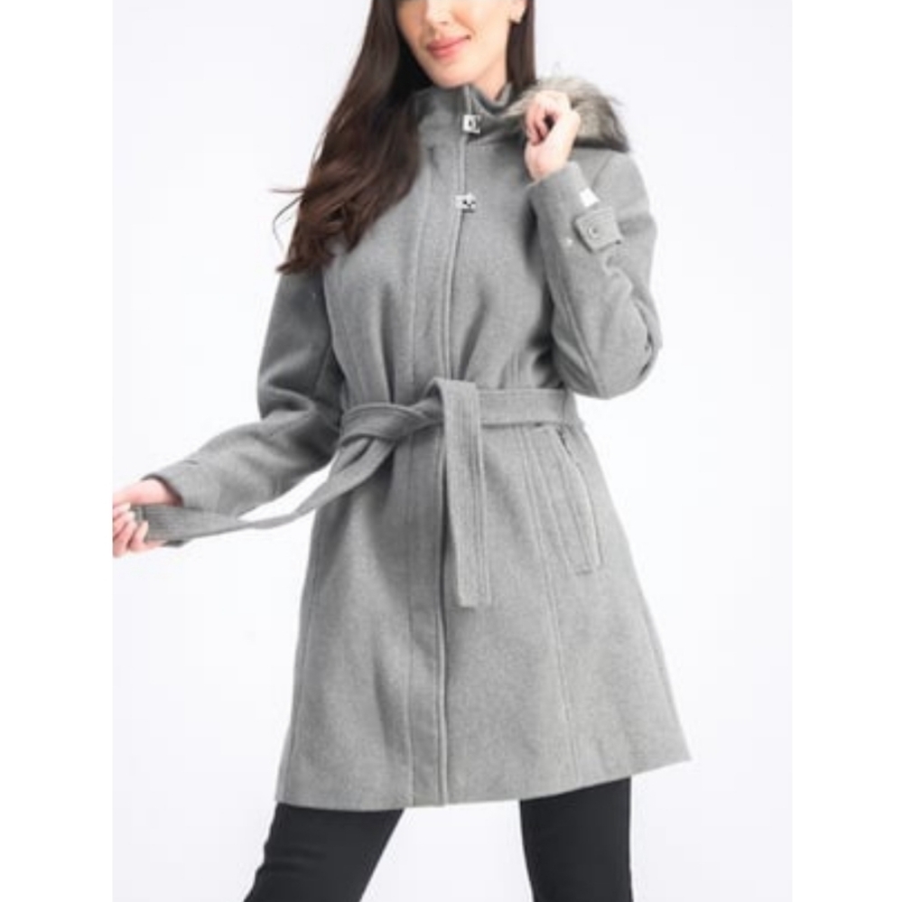 NEW! Calvin Klein Wool Coat - Picture 3 of 16